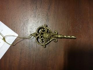 Gluckstein Home- Golden Key Ornament-Broken 