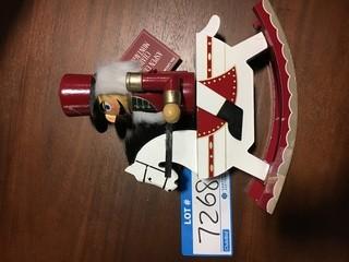 Gluckstein Home -Nutcracker On a Rocking Horse- Floor Display 