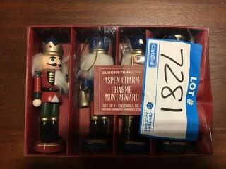 Gluckstein Home- Set of 4 Nutcracker Ornaments 