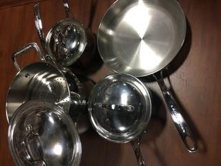 Lagostina  Stainless Steel Cookware Set- 10 Piece ( Missing A Lid)