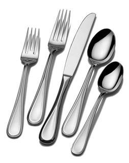 Mikasa-65 Piece Flatware Set-Bravo-Silver (Display)