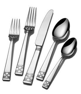 Mikasa-65 Piece Flatware Set-Avalene-Silver (Display)