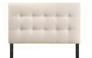 August Grove Corneau Upholstered Panel Headboard (ATGR2604_16216596_16216599) - Ivory
