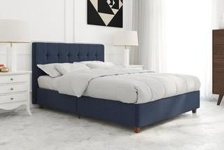 Wrought Studio Huckstep Upholstered Platform Bed DRL2019_29312217_29423357) - Blue Linen
