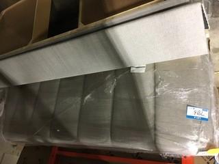 King Size UPH Bed - Grey Fabric with Trundle Drawers