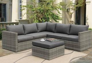 Poundex P50292 Outdoor 3-PCS Sectional Conversation Set