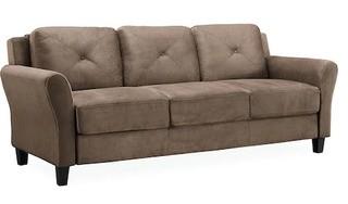 Lifestyle solutions Suede Sofa - Taupe
