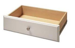 Lot (3) Martha Stewart Living 8-inch x 24-inch Deluxe Drawer in White