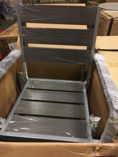 Lot (6) Vittore Outdoor - DK. Grey - 197-GLI Chairs