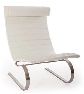 Kardiel Cantilever Lounge Chair - Artic White - PK20