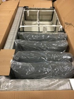 Generoso 17801 Light Grey Patio Sofa & Coffee Table