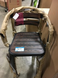 Set of 2 - Hampton Bay 30" DK Brown Bar Stools