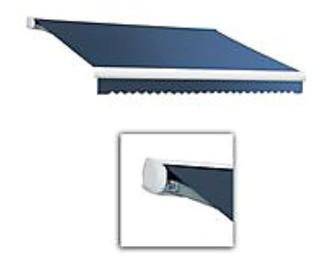 Victoria 16 ft. Motorized Retractable Luxury Cassette Awning (10 ft. Projection) (Left Motor) in Dusty Blue