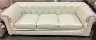 Charlton Home Pompa Traditional Chesterfield Leather Sofa (MHUS1584_28379727) - Mint