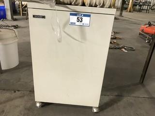 Lot of Asst. Gloves, Particulate Filters, Roll Away Cabinet, Face Shield, etc.**LOCATED IN INNISFAIL**