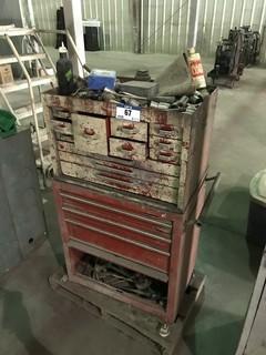 15-Drawer Tool Cabinet w/ Asst. Hand Tools Including, Sockets, Drill Bits, Reamers, Combination Wrenches, Torches, etc. **LOCATED IN INNISFAIL**