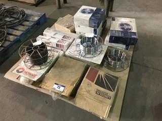 Pallet of Asst. Welding Wire and Electrodes **LOCATED IN INNISFAIL**