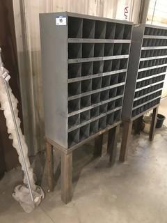 42-Compartment Parts Bin w/ Steel Stand **LOCATED IN INNISFAIL**