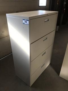 4-Drawer Lateral Filing Cabinet **LOCATED IN INNISFAIL**