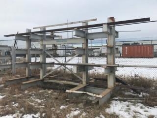 Double Sided Cantilever Racking and Contents **LOCATED IN INNISFAIL**