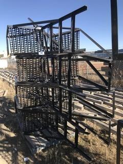Lot of (8) Sets of Steel Ladders **LOCATED IN INNISFAIL**