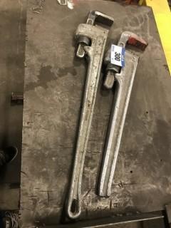 Lot of (2) 36" Aluminum Pipe Wrenches **LOCATED IN EDMONTON** 