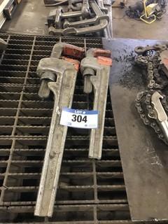 Lot of (2) 36" Steel Pipe Wrenches **LOCATED IN EDMONTON** 