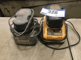 Lot of (2) DeWalt 18V Batteries and Chargers **LOCATED IN EDMONTON** 