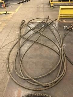 Lot of (2) Asst. Wire Rope Slings **LOCATED IN EDMONTON** 