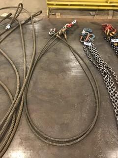 12' Wire Rope Sling, 11,000lb. Capacity, 9/16" Wire Rope, 2 Legs **LOCATED IN EDMONTON** 