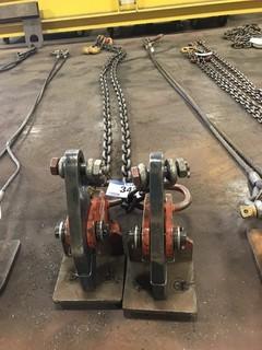 9' - 3/8" Chain 2-1/4 TON Plate Clamps, 9,800lb. Capacity, 2 Legs **LOCATED IN EDMONTON** 