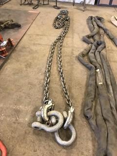 13' 3" - 1/2" Lifting Chains, 26,000lb. Capacity, 2 Legs **LOCATED IN EDMONTON** 
