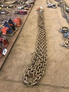 12' 2" - 1/2" Lifting Chains, 20,800lb. Capacity, 2 Legs **LOCATED IN EDMONTON** 