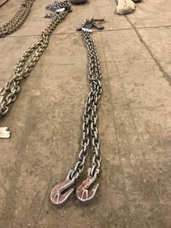 84" - 3/8" Lifting Chains, 12,300lb. Capacity, 2 Legs **LOCATED IN EDMONTON** 