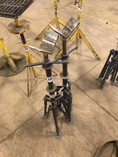 Lot of (2) Pipe Stands w/ V-Heads **LOCATED IN EDMONTON** 