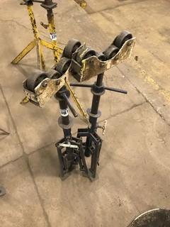 Lot of (2) Pipe Stands w/ Roller Heads **LOCATED IN EDMONTON** 