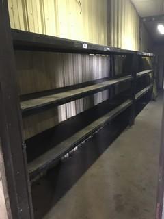 Lot of (2) of 2' X 124" Sections of Steel Shelving **LOCATED IN EDMONTON** 