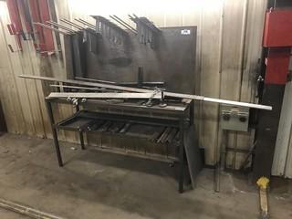 72" X 24" Shop Table w/ Asst. Steel **LOCATED IN EDMONTON** 