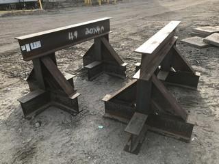 Lot of (2) Steel Shop Built Stands **LOCATED IN EDMONTON** 