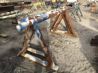 Lot of (2) Steel Shop Built Stands **LOCATED IN EDMONTON** 