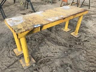 Steel Shop Built Table **LOCATED IN EDMONTON** 