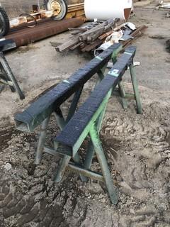 Lot of (2) Steel Shop Built Stands **LOCATED IN EDMONTON** 