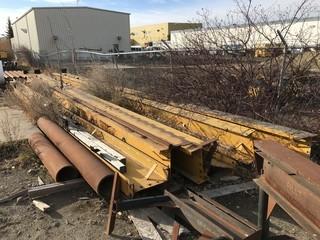 Lot of 1975 Hvllans TFM-548 Crane w/ Asst. Crane Rails **LOCATED IN EDMONTON** 