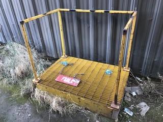 4' X 3' Steel Platform w/ Railings **LOCATED IN EDMONTON** 