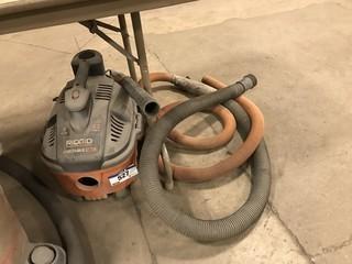 Ridgid Shop Vacuum, 4Gal., 5HP **LOCATED IN EDMONTON** 