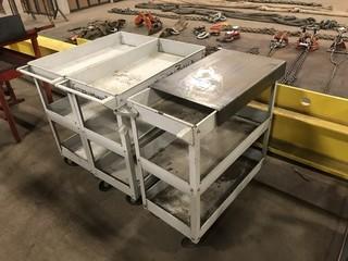 Lot of (3) 3-Tier Mobile Shop Carts **LOCATED IN EDMONTON** 
