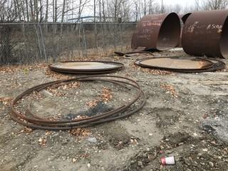 Lot of Asst. Tank Ends and Pipe **LOCATED IN EDMONTON** 