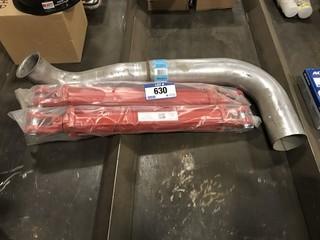 Lot of (2) Hydraulic Cylinders and (1) Exhaust Pipe **LOCATED IN EDMONTON** 