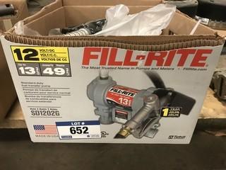 Fill-Rite 12V 15GPM Fuel Pump **LOCATED IN EDMONTON** 