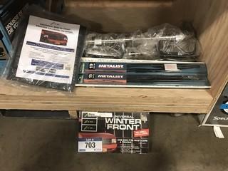 Lot of (2) Truck Mirrors, Universal Winter Front, (6) Asst. Windshield Wiper Blades, etc. **LOCATED IN EDMONTON** 